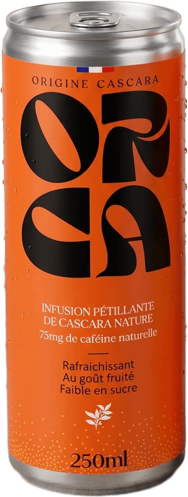 Canette ORCA Nature, infusion pétillante de cascara, fraîche
